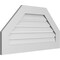 Ekena Millwork Octagonal Top Surface Mount PVC Gable Vent: Functional, w/ 3-1/2"W x 1"P Standard Frame, 38"W x 20"H GVPOT38X2001SF - alternate 4
